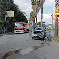 Violento incidente in via Wenner a Salerno: uomo estratto dall’auto ribaltata