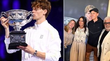 Jannik Sinner torna e vince: sorrisi e autografi nella Rolex Lounge