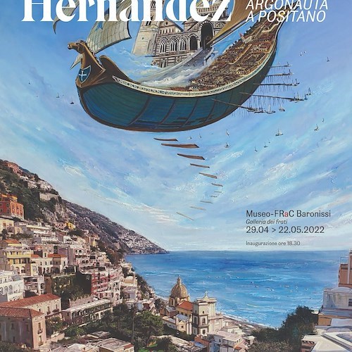 A Baronissi in mostra le opere che l'artista Vicente Hernández realizzò a Positano nel 2019