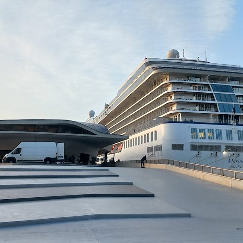 A Salerno arriva la nave da crociera "Marina" della "Oceania Cruises"<br />&copy; Stazione Marittima Salerno