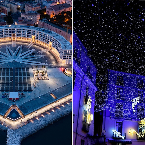 A Salerno torna "Luci d'Artista": luminarie abbelliranno anche la nuova Piazza della Libertà