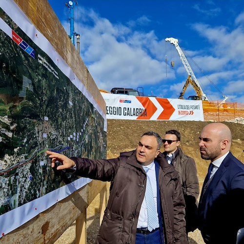 Alta velocità sulla Salerno-Reggio Calabria: il sottosegretario Ferrante in visita alle aree di cantiere del Lotto 1a