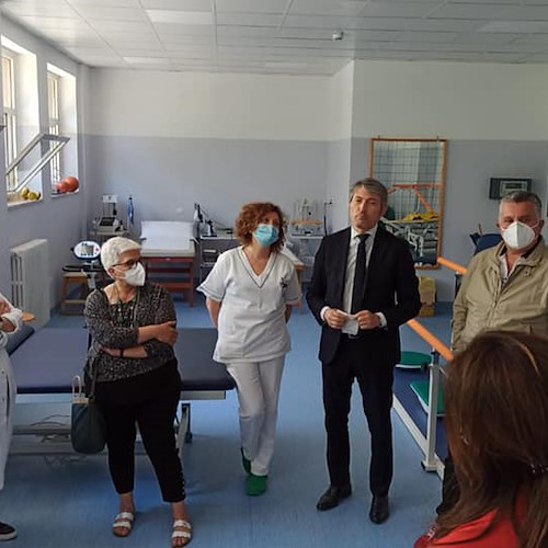 Asl Salerno: taglio del nastro per la nuova area destinata alla fisioterapia dell’ospedale “Luigi Curto” di Polla