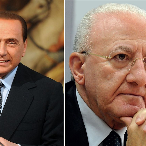 Berlusconi, frecciatina a De Luca: «Abile personaggio tv, ma la politica non è spettacolo»