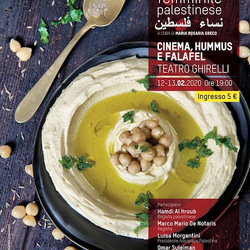 “Cinema, hummus e falafel”: gli appuntamenti della “Femminile palestinese” al Teatro Ghirelli di Salerno
