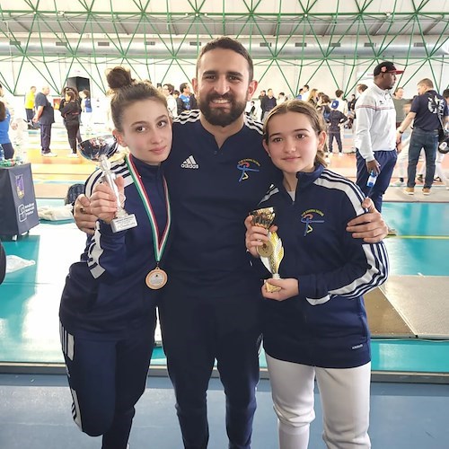 Club Scherma Salerno, 10 medaglie agli Interregionali Under 14 di Portici