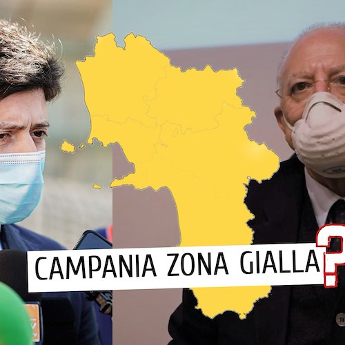 Covid-19: in Italia miglioramento generale del rischio, la Campania dovrebbe rimanere gialla