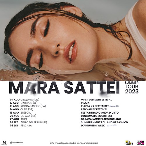 Dopo l'uscita del nuovo singolo "Piango in discoteca", Mara Sattei aggiunge una data nel Salernitano