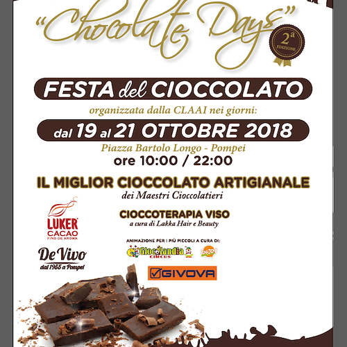 Festa del cioccolato artigianale dal 19 al 22 ottobre