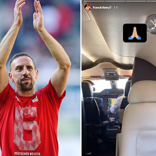Franck Ribery verso la Salernitana, l'ex Bayern in volo con il suo jet privato