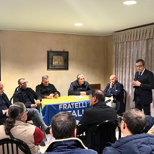 Fratelli d’Italia, ad Atena Lucana i vertici del partito locale incontrano il presidente provinciale Fabbricatore