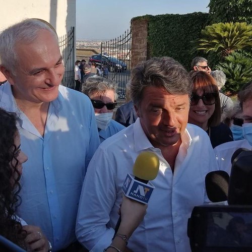 Grande accoglienza per Renzi a Caserta: «In Campania vinceremo le elezioni grazie ad Italia Viva»