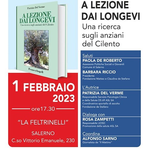 Il 1° febbraio a Salerno si presenta “A lezione dai longevi”, una nitida fotografia degli anziani del Cilento