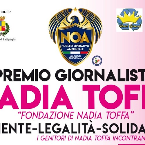 Il 20 e 21 dicembre il NOA organizza tra Battipaglia e Serre il Premio giornalistico Nadia Toffa 