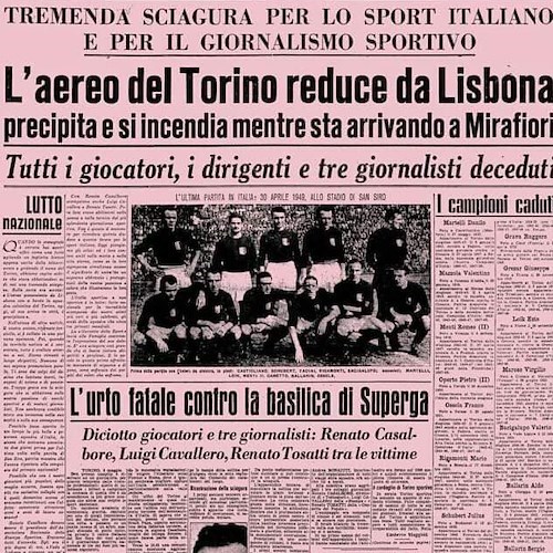 Il ricordo indelebile del grande Torino nel post di Sigismondo Nastri