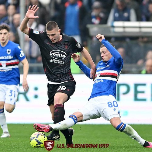 La Salernitana impatta con la Sampdoria: un pareggio importante!