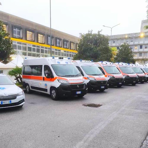 Nuove ambulanze all'ospedale Ruggi: rafforzeranno pronto soccorso della Costa d'Amalfi e Cava de' Tirreni
