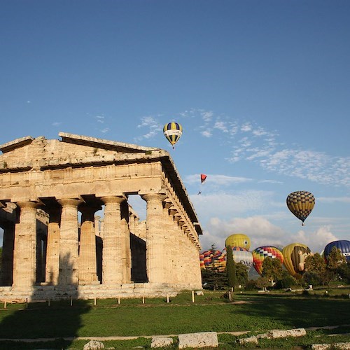 Paestum, al via il 13esimo Raduno internazionale delle Mongolfiere<br />&copy; Festival Internazionale Delle Mongolfiere - Paestum