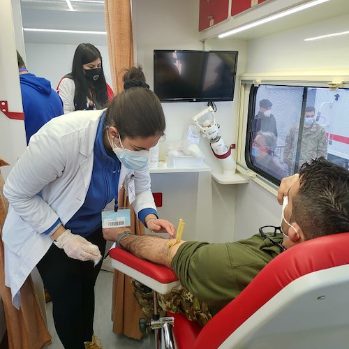 Persano, donazione sangue dei militari per aiutare l'AVIS di Agropoli