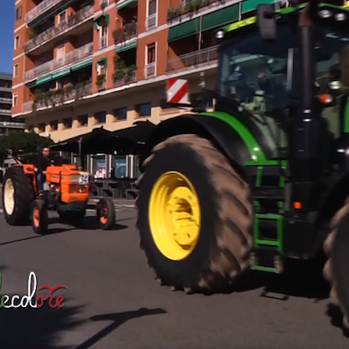 Protesta dei trattori a Salerno, Tommasetti al fianco degli agricoltori<br />&copy; Telecolore