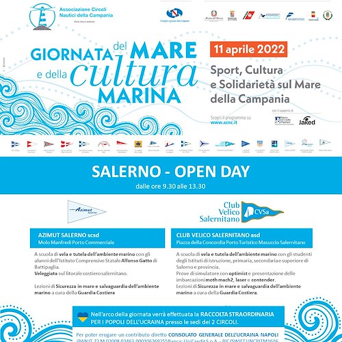 Salerno, gli open day del Club Velico e Azimut in occasione della giornata del mare e della cultura marina