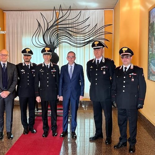 Salerno, il nuovo Prefetto in visita al Comando Provinciale Carabinieri