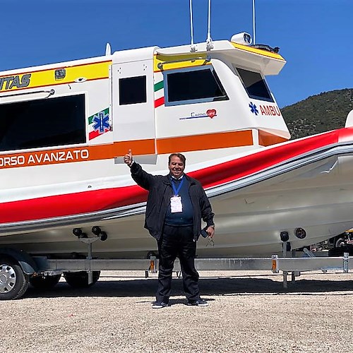 Salerno si dota dell’ambulanza del mare di rianimazione, servirà anche la Costiera Amalfitana