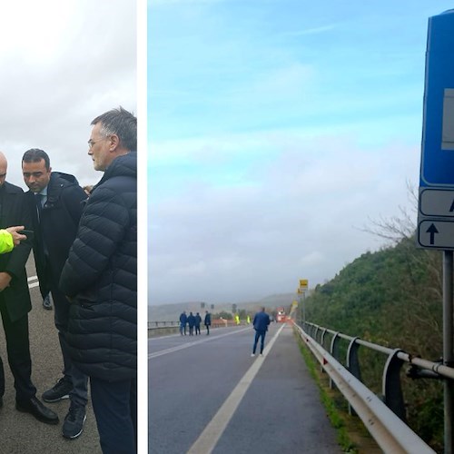 Sopralluogo del Sottosegretario Ferrante sul viadotto “Acquarulo” della ss18var “Cilentana”