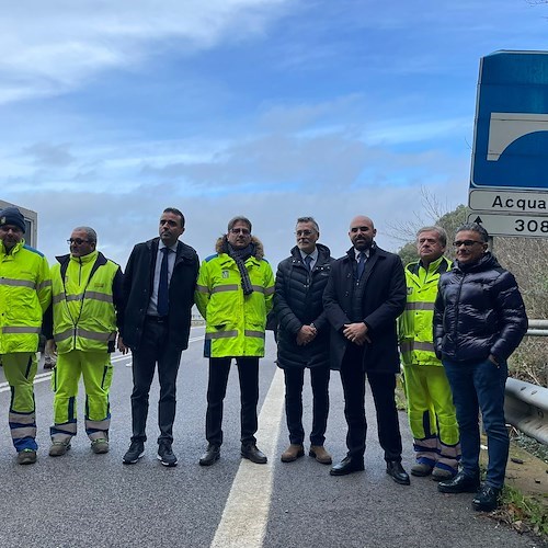 Sopralluogo del Sottosegretario Ferrante sul viadotto “Acquarulo” della ss18var “Cilentana”