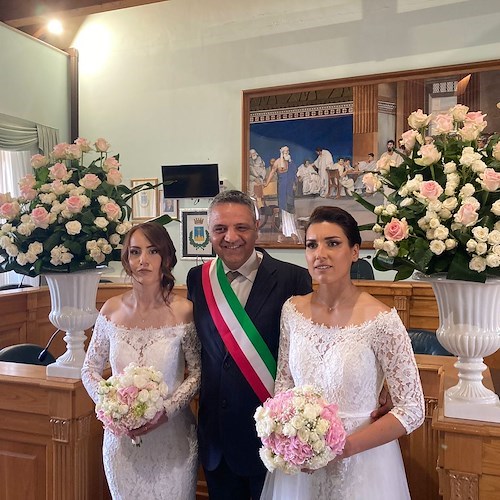 Valentina e Rossella Wedding. Celebrata a Montoro la prima unione civile tra due donne