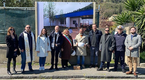 A Castel San Giorgio un nuovo asilo nido comunale. Stamane la cerimonia di posa della prima pietra