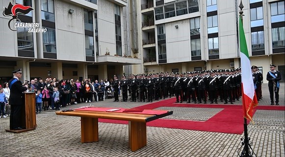 Salerno, giurano fedeltà alla Repubblica 34 nuovi Vice Brigadieri dei Carabinieri
