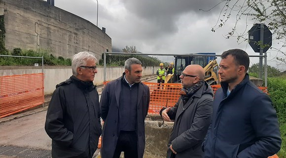 Salerno, il sindaco Vincenzo Napoli in sopralluogo ai cantieri: «Nuovo volto alla città e più vivibilità per tutti»